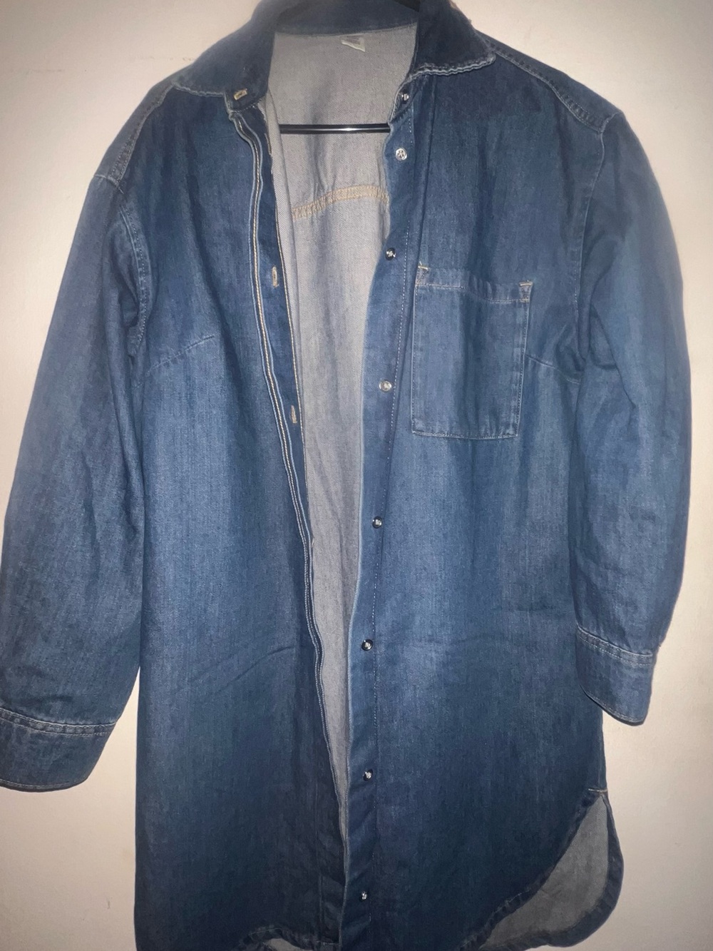 H&M Women's Denim Shacket in Blue